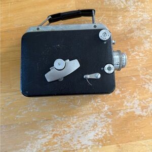 Classic Black and Silver Film Camera